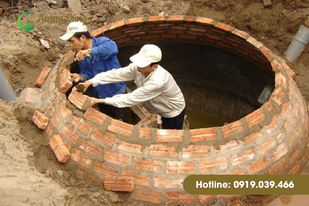 Cách làm hầm biogas bằng gạch xây