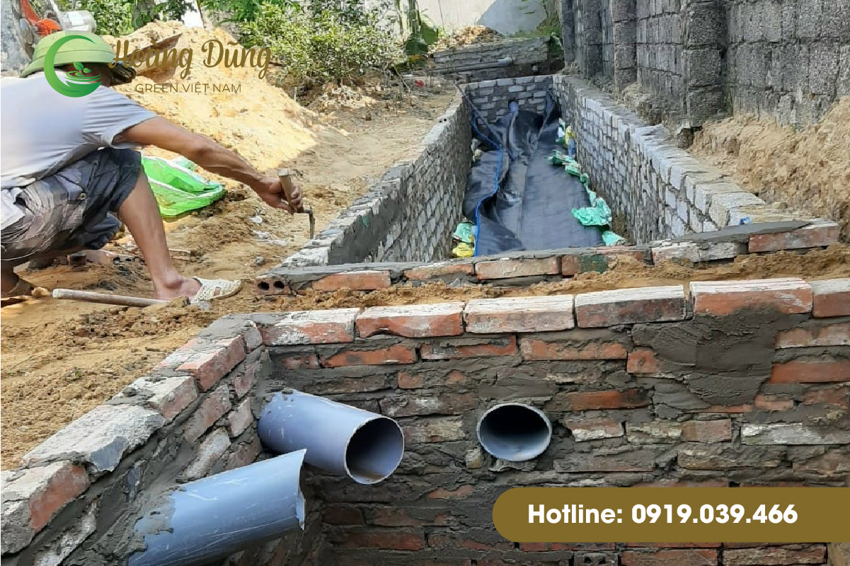 Quy trình làm hệ thống biogas bằng túi nhựa PE