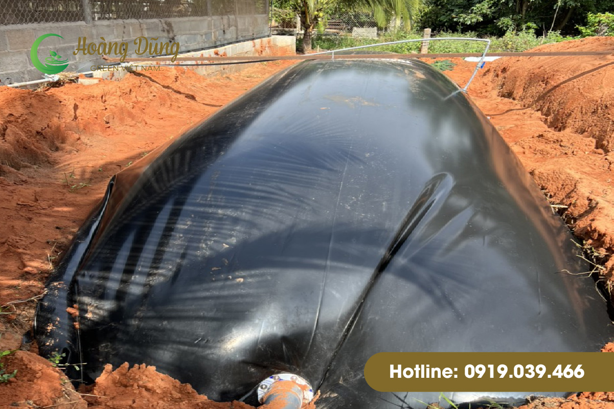 Quy trình thi công lắp đặt túi biogas bằng màng HDPE