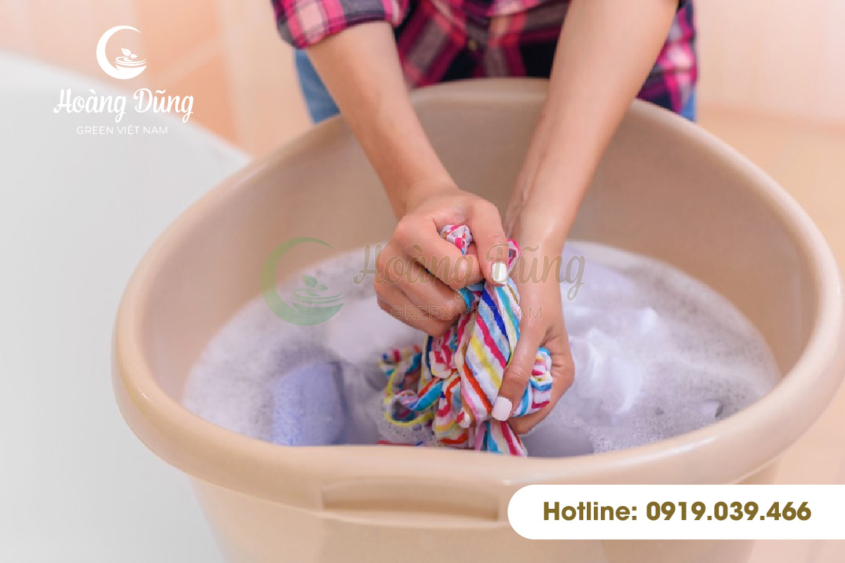 không được tưới Nước giặt quần áo cho cây trồng