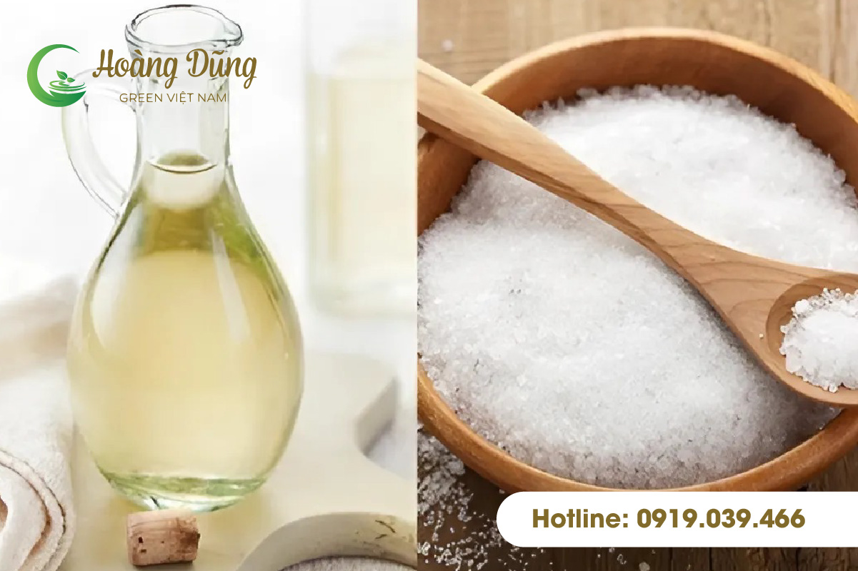zkhông được tưới Nước giấm pha muối cho cây trồng