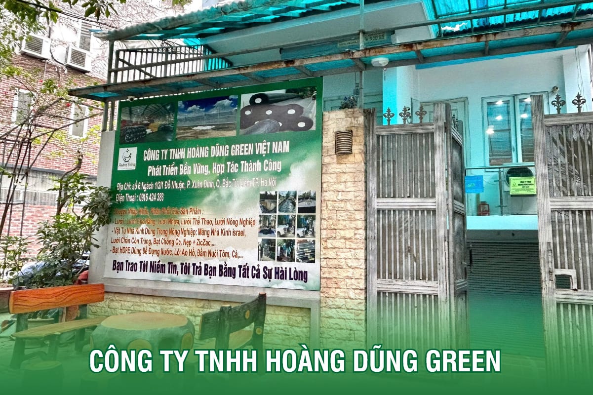 Công ty Hoàng Dũng Green cung cấp lưới chắn gó màu xanh giá rẻ