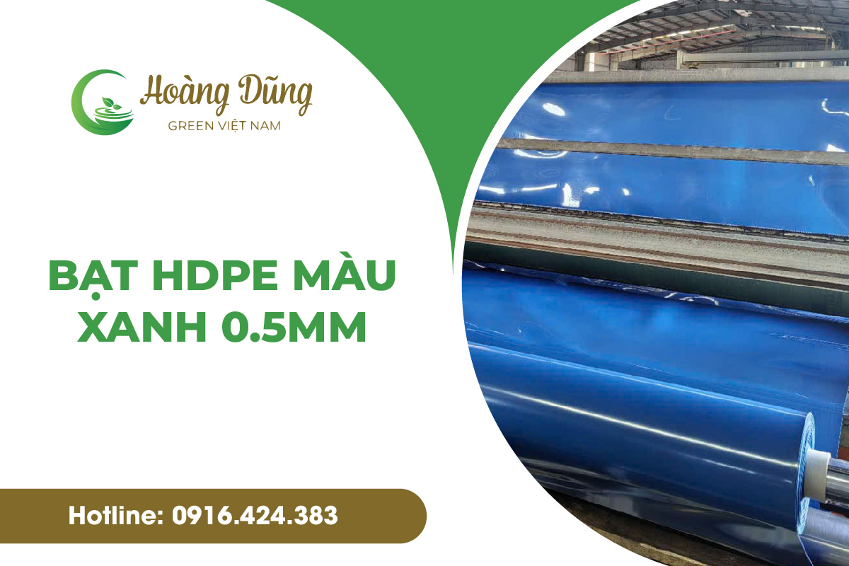 Bạt HDPE màu xanh 0.5mm
